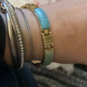 Jadeite Link Oriental Motif Bracelet - lost #2